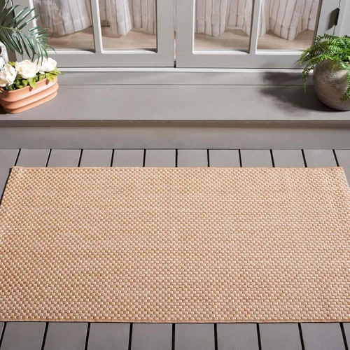 Vista 37 de SAFAVIEH Alfombra Lavable para Exteriores Colección Courtyard - 2'3" x 5', Azul Aqua y Gris, No Desprende Pelusa y Fácil Limpieza, Ideal para Patio
