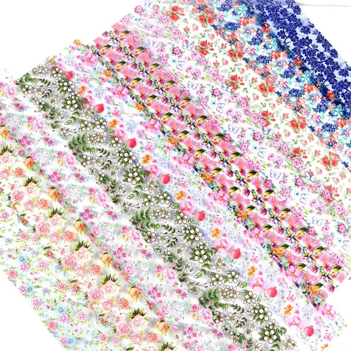 Vista 53 de Calcomanías de transferencia de papel de uñas de Navidad, 10 hojas de calcomanías de arte de uñas de Navidad, calcomanías de invierno, Papá Noel