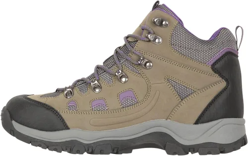 Vista 4 de Mountain Warehouse Adventurer - Botas de senderismo impermeables para mujer, color gris, talla 8 de EE. UU, Gris