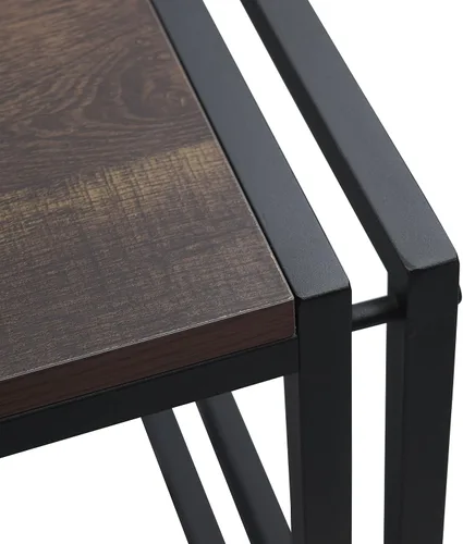Vista 4 de Proman Products Santa Fe Sofá/Consola Mesa, Marrón Oscuro