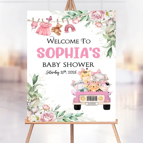 Vista 24 de Letrero de bienvenida personalizado de ciervo dorado para baby shower, decoración temática de bosque, decoración de fiesta de bebé, letrero