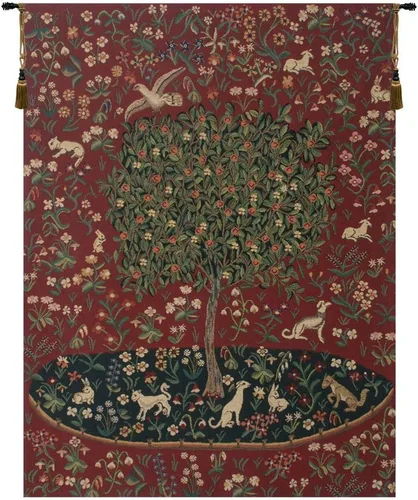 Vista 7 de C Charlotte Home Furnishings Inc Maison de Cygne - Tapiz belga para colgar en la pared, mezcla de algodón y poliéster, arte de pared, 21 x 18
