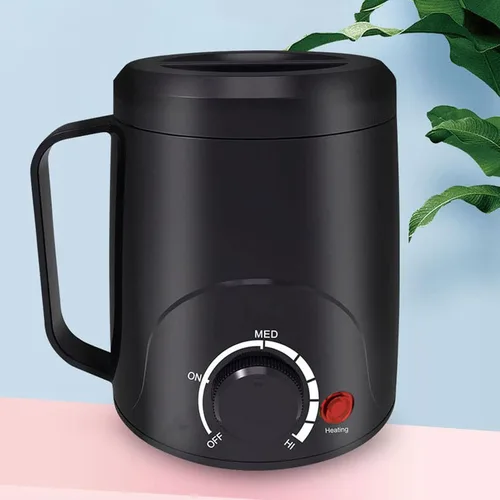 Vista 6 de Calentador eléctrico de cera para depilación, calentador de cera de temperatura ajustable de calentamiento rápido, olla de fusión de cera portátil