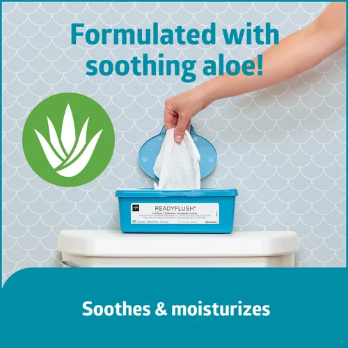 Vista 5 de Paños para limpieza personal ReadyFlush de Medline , MSC263800, 1, 1