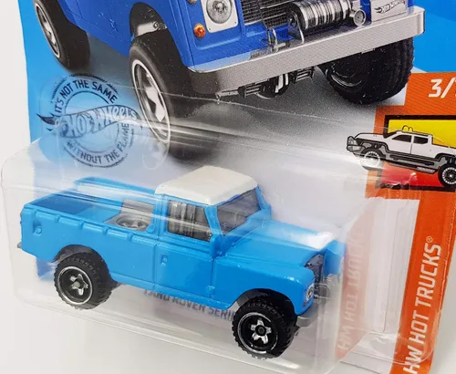 Vista 2 de Hot Wheels Land Rover Series III Pickup 111/250, azul