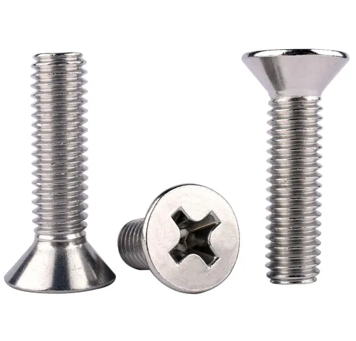 Vista 23 de 20 piezas de tornillos de máquina Phillips de cabeza avellanada plana de 1/4-20 x 1-1/2" UNC, acero inoxidable 304 18-8, rosca completa, rosca gruesa