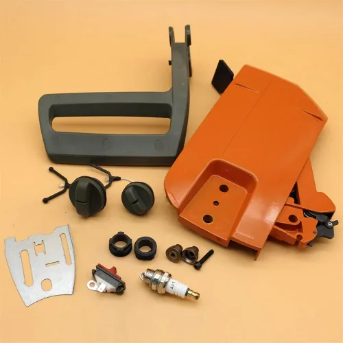Vista 3 de Kit de placa de barra de cubierta de embrague lateral de freno para Husqvarna 266 268 272 61 66 motosierra 503 73 66 01, 501 81 48 01, 501 51 38 01