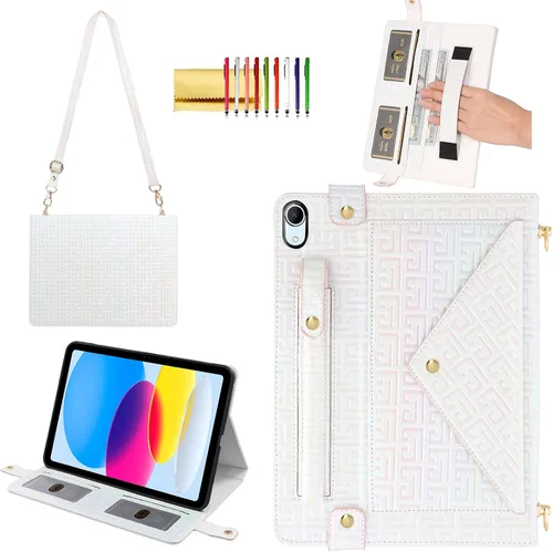 Vista 88 de Funda tipo bolso para iPad mini de 5ª/4ª/3ª/2ª/1ª generación de 7.9 pulgadas, Techcircle funda ligera tipo folio con soporte bandolera con billetera