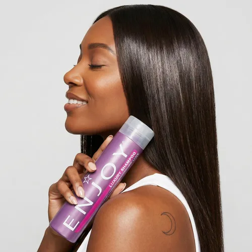 Vista 7 de Champú hidratante Enjoy para el cuidado profesional del cabello sin sulfato (con sensor de limpieza), 10.1 oz