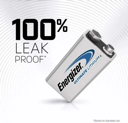 Vista 5 de Energizer Ultimate Lithium 9V Baterías (Paquete de 2), Baterías de litio de 9 V