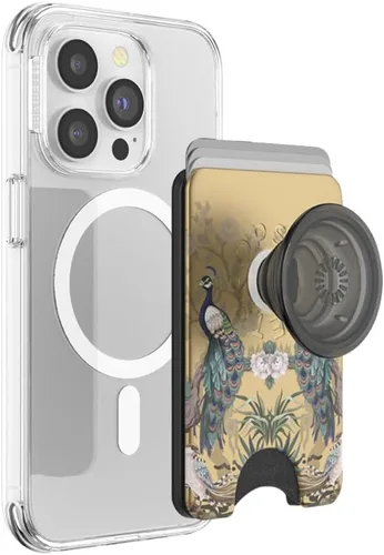 Vista 35 de PopSockets Cartera adhesiva para teléfono y tarjetero con agarre, púrpura - Aura