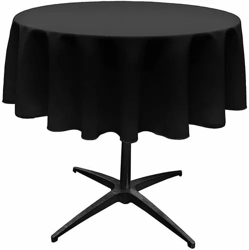 Vista 13 de Telón de fondo King Inc, mantel redondo de poliéster sin costuras de 58 pulgadas / superposición, bueno para mesa de café pequeña (Aqua)