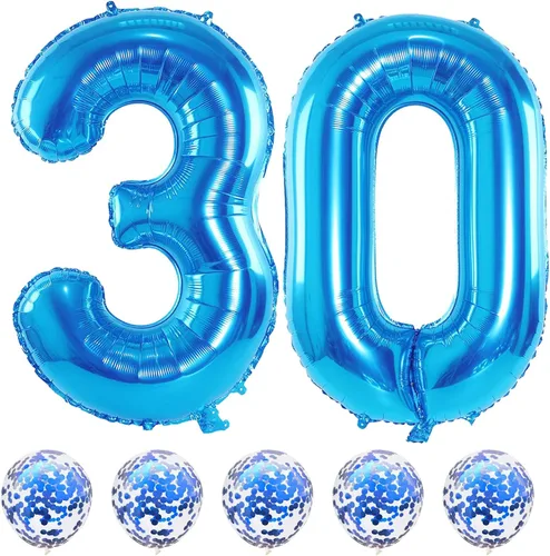 Vista 17 de Globos negros del número 10 para decoraciones de cumpleaños número 10, globos de helio de mylar de lámina de 40 pulgadas negros del número 1 & 0