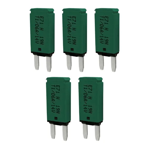 Vista 7 de Mini ATM Auto Reinicio 5 Amperios Disyuntor de Circuito Fusible para Protección de Batería de Audio Automotriz Marina RV Coche Camión (T1) Reinicio