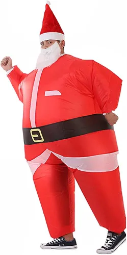 Vista 5 de Traje inflable de Papá Noel de Navidad