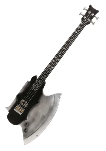 Vista 2 de Disfraz KISS Accesorio Guitarra Hacha de Gene Simmons Multicolor