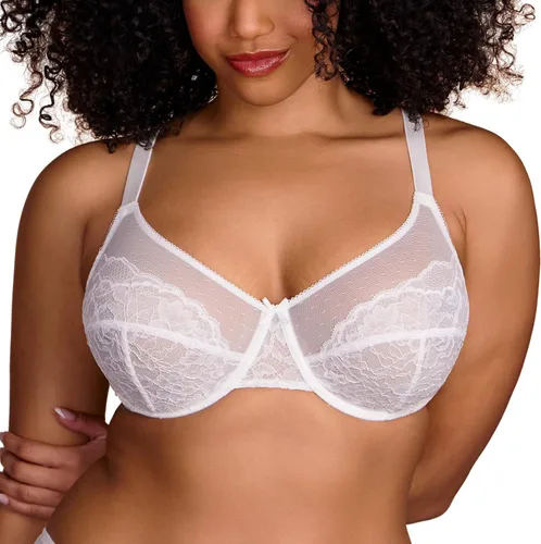 Vista 25 de HSIA Sujetadores minimizadores para mujer Enchante Lace Underwire Bra para Beige almendra