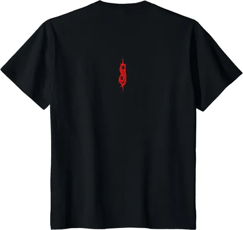 Vista 109 de Slipknot Tribal Calavera playera, niños 12, Rojo