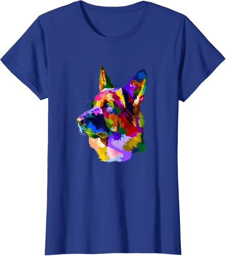 Vista 55 de Camiseta para dueño de perro de pastor alemán, Negro