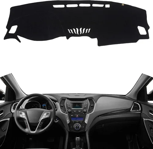 Vista 12 de TUCAREST Funda para salpicadero Compatible con Ch-Evy Silverado 1500/2500 HD/ 3500 HD 2019 2020 2021 2022 2023, GM-C Sierra 1500/2500 HD/ 3500 HD