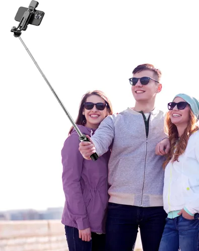Vista 9 de Trípode para selfie stick de 53 pulgadas con luz, palo selfie extensible con control remoto, soporte de trípode portátil para teléfono celular