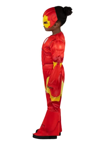 Vista 6 de Disfraz Deluxe de Iron Man para Niños Pequeños Multicolor
