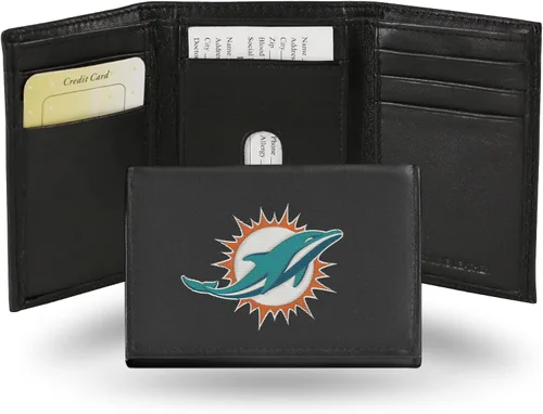 Vista 28 de Rico Industries NFL Football Embroidered Tri-fold Wallet