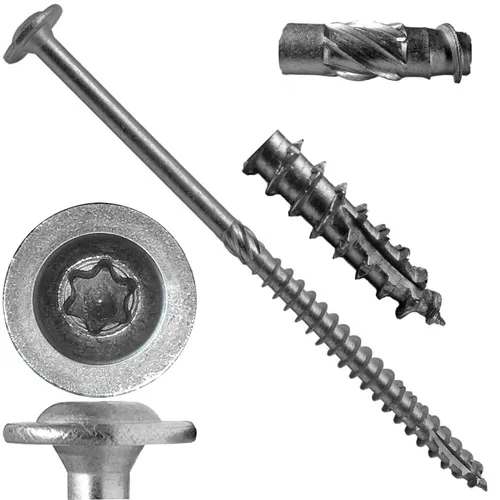 Vista 61 de Jake Sales Tornillo de retraso de construcción #14 x 1 - Tornillo de retraso estructural resistente con accionamiento Torx/Star Drive