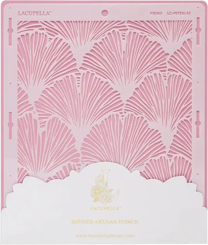 Vista 10 de Lacupella Plantilla de decoración de pasteles grandes (Amara) patrón de venas de hojas