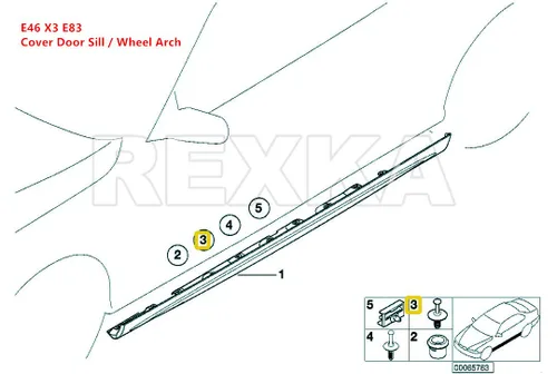 Vista 7 de Rexka 20 piezas Remache de clip de retención para parachoques compatible con BMW 51-11-8-174-185 51118174185