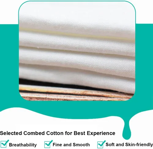 Vista 4 de Bra Liner Wick Sweat, 100% gasa de algodón, almohadillas de algodón transpirable para el sudor de los senos, 3 piezas
