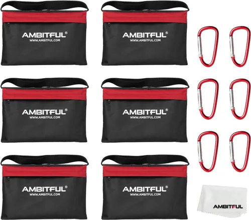 Vista 7 de AMBITFUL Juego de bolsa de arena resistente, para estudio de fotografía, escenario, película, alforja para soportes de luz, brazos y trípodes