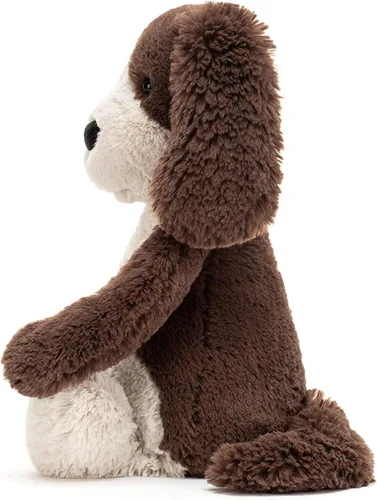 Vista 3 de Jellycat Bashful Fudge Puppy - Animal de peluche mediano de 12 pulgadas – Perros y cachorros – Regalo clásico para niños