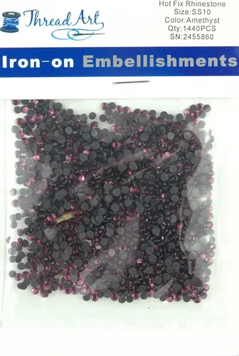 Vista 2 de Estrás para aplicar con calor - 6SS, 10SS, 16SS, 20SS, 30SS - 32 colores Iron-on hotfix rhinestones - add brilliant sparkle to apparel, denim