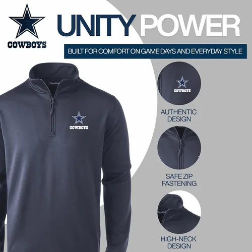 Vista 2 de Dunbrooke NFL mens All Star Tech Fleece 1/4 Zip