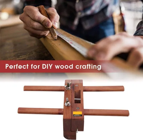 Vista 2 de HEEPDD Plano de mano de doble manija, kit de avión de mano de palisandro para carpintería, instrumento musical para muebles, herramienta de mano