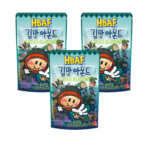 Vista 19 de [HBAF] Nuez de almendras crujientes de maíz horneado coreano Nutritivo y sin gluten Almuerzo para niños después de la escuela, trabajo, viaje