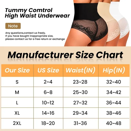 Vista 6 de Bragas moldeadoras con control de abdomen, ropa interior de cintura alta, moldeador de glúteos