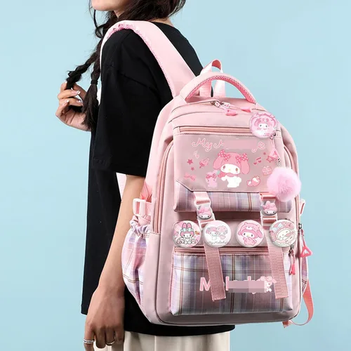 Vista 3 de Mochila de viaje con dibujos animados, mochila impermeable de gran capacidad para regalos de Navidad (7, A)