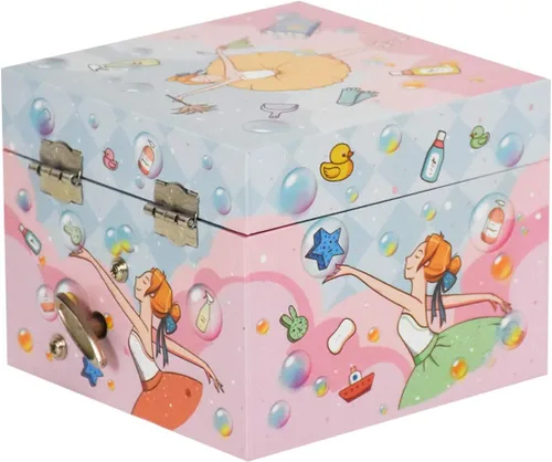 Vista 3 de Joyero de música para niña Caja de almacenamiento de música Caja de música, regalo para niños. (Repertorio Swan Lake)
