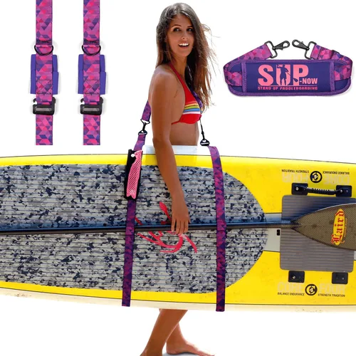 Vista 8 de SUP-Now Paddleboard Carry Strap Shoulder Sling Camo Negro