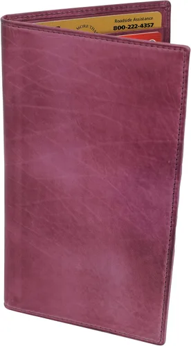 Vista 4 de Cartera larga de piel auténtica con bloqueo RFID (59S Borgoña), 59S Borgoña, Bifold