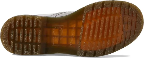 Vista 3 de Dr. Martens Bota de moda de charol 1460 W para mujer, Gris (Zinc Grey)