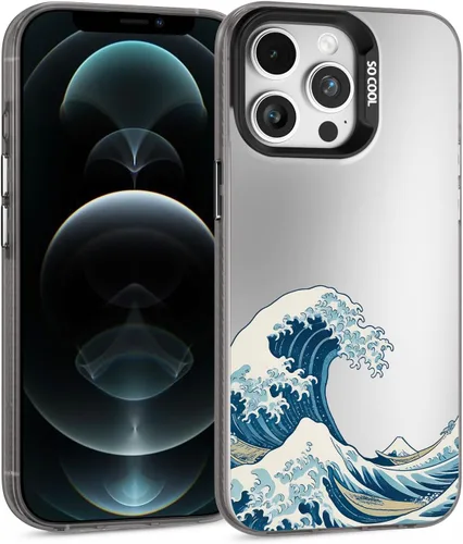 Vista 23 de Funda para iPhone 12 Pro Max (protección contra caídas de grado militar) Funda de teléfono de TPU a prueba de golpes, medusa-12PM Azul