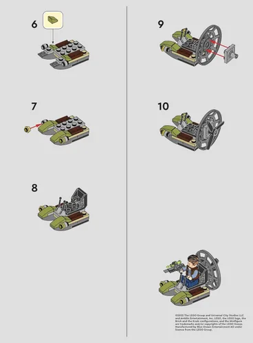 Vista 3 de LEGO Jurassic World: Owen con Airboat y Tranquilizer Gun - A partir de 6 años