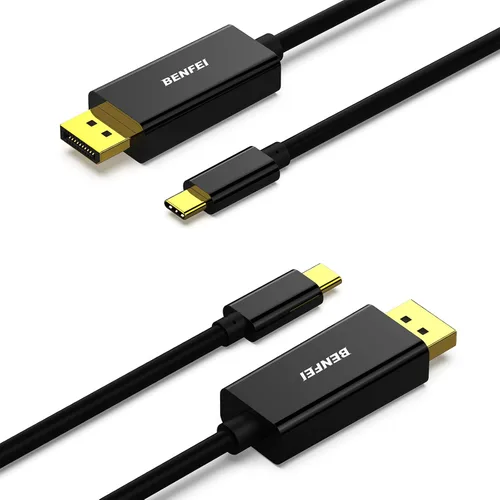 Vista 8 de BENFEI Cable USB C a DisplayPort de 3 pies (8K a 60Hz 4K a 144 Hz), adaptador USB tipo C a DP [compatible con Thunderbolt 3/4] con iPhone 15