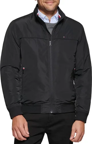 Vista 7 de Tommy Hilfiger Chaqueta bomber de memoria sintética de rendimiento para hombre