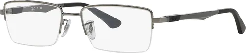 Vista 2 de Ray-Ban RX6263 - Marco rectangular para lentes recetados para hombre color plomizo 2047in Gris plomizo 52 mm