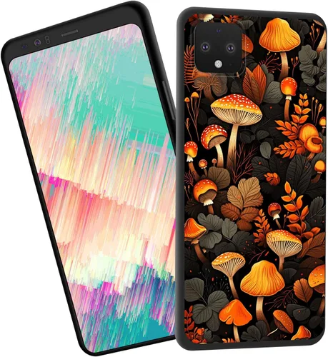 Vista 103 de Funda delgada para Google Pixel 4 XL, funda delgada de silicona de TPU suave a prueba de golpes para Google Pixel 4 XL, cruz negra