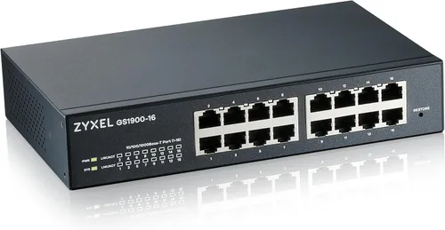 Vista 18 de Zyxel Conmutador Ethernet de red de 8 puertos Gigabit administrado inteligente GS1915-8
